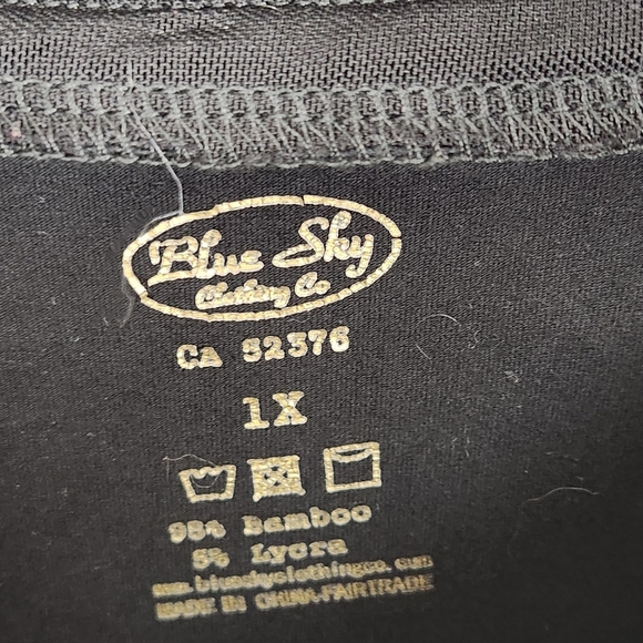 Blue Sky Bamboo Sleeveless Tank Top Shell Womens Size 1X Capsule Neutral Basic - Picture 4 of 6